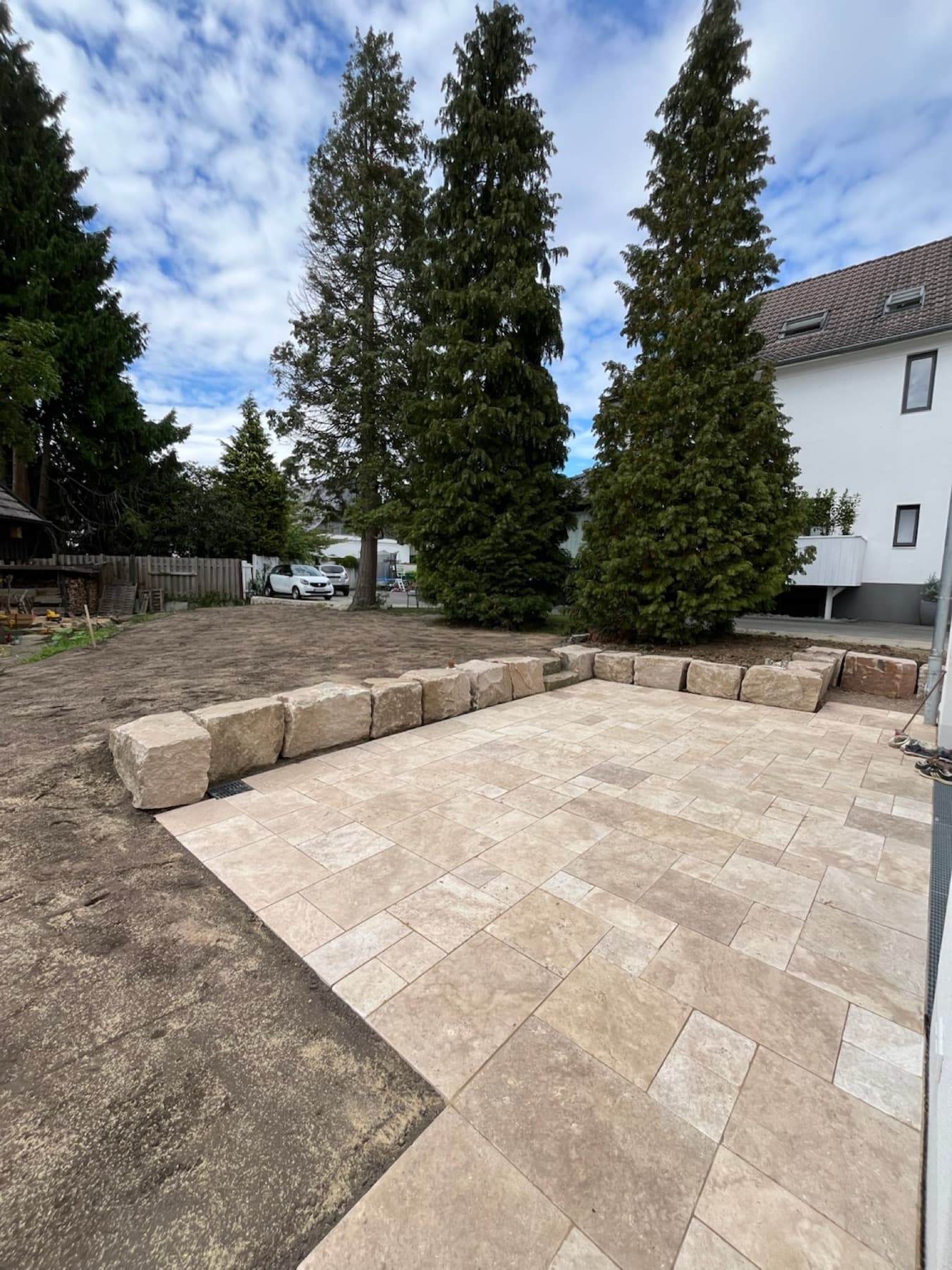 Terrassengestaltung mit Großformatplatten