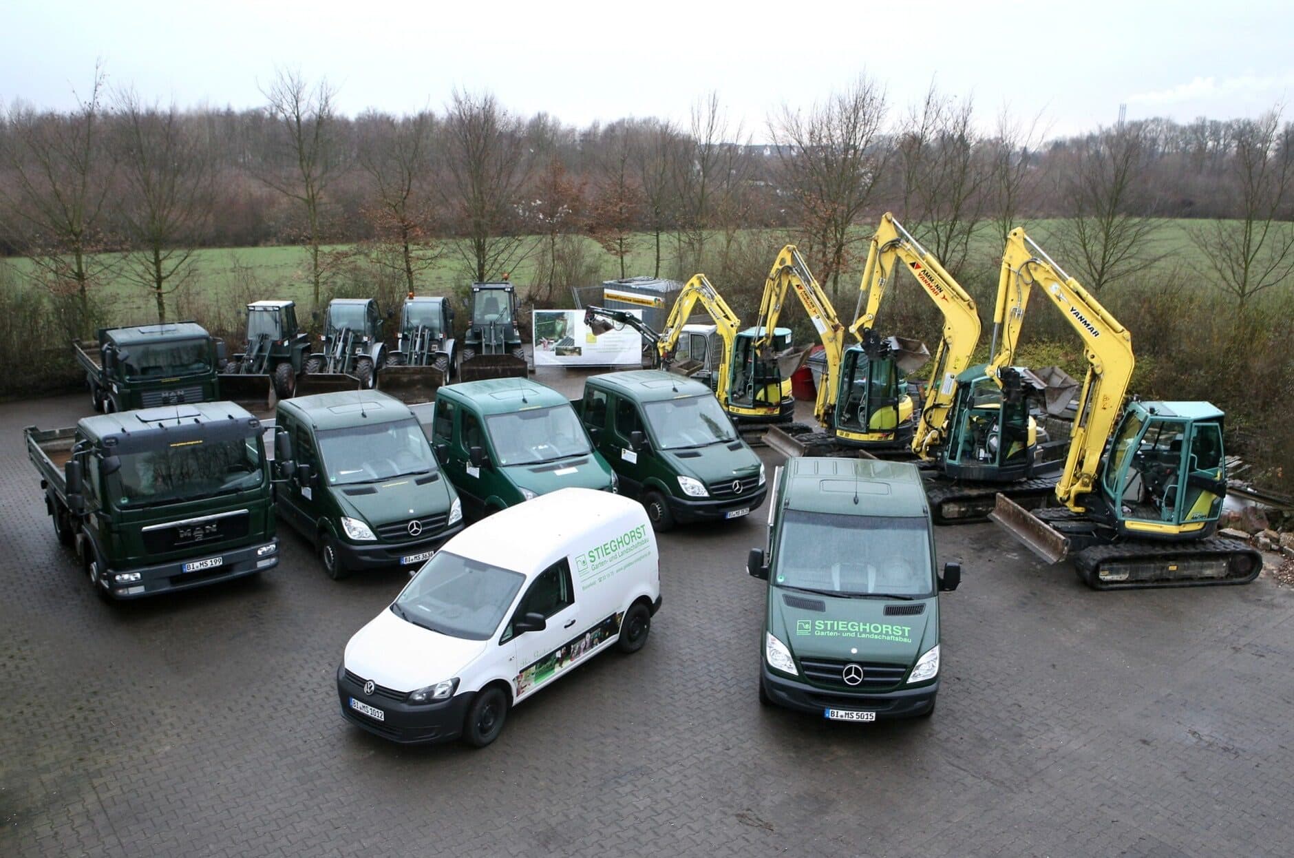 Maschinenpark LKW und Abrollkipper